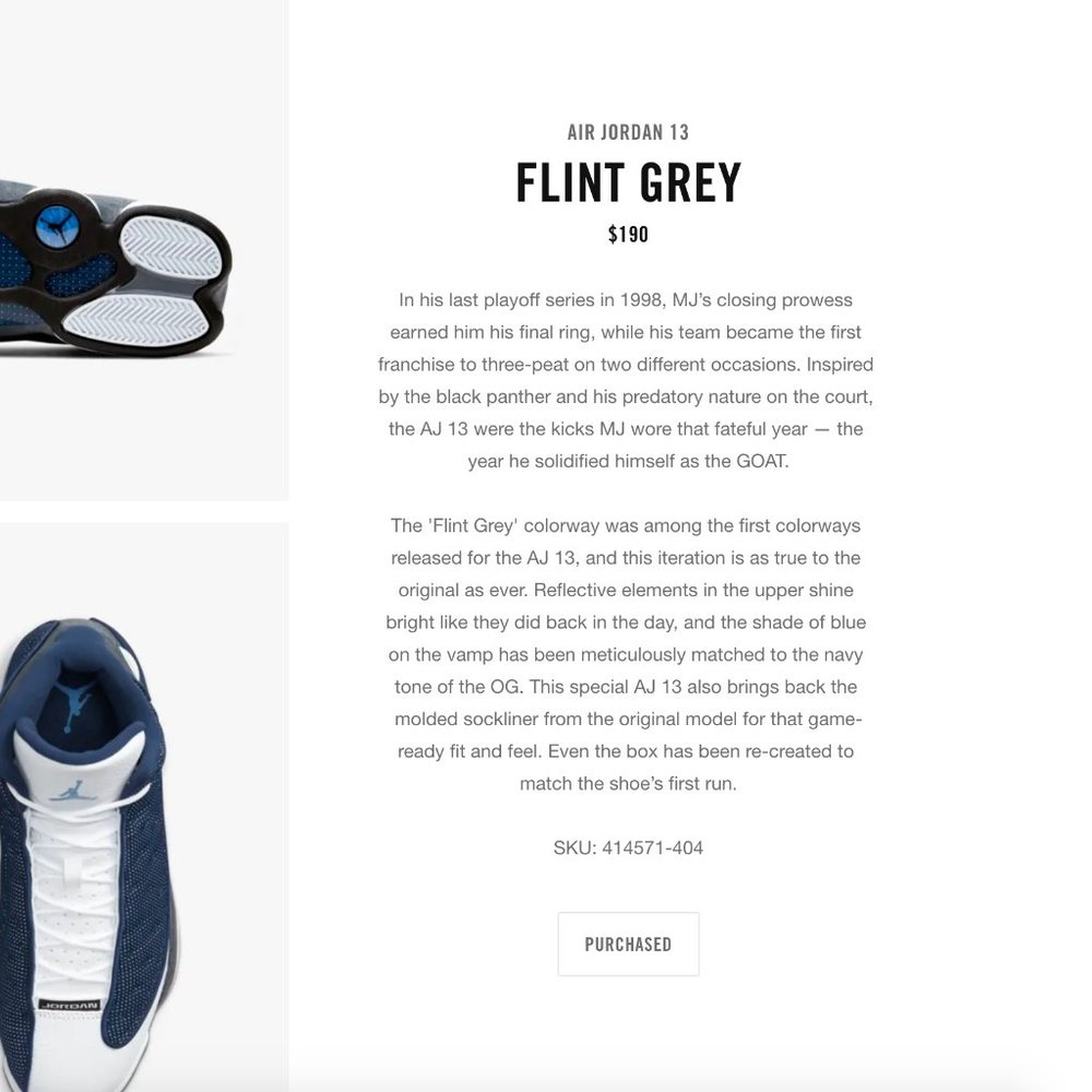 JORDAN 13 FLINT 2020 SIZE 8